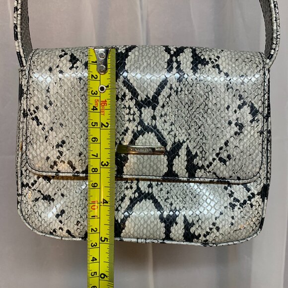 Nine West Grey and Black Faux Snake Skin Purse - Picture 9 of 10